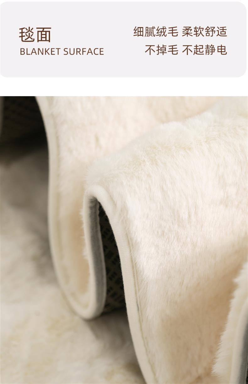 German Carpet 2024 New Bedroom Cream Style Bubble Velvet Thickeneded Pure Color Bedside Blanket Living Room Large Area Floor Mat