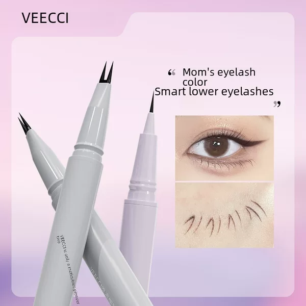 VEECCI only information eyeliner extremely fine lying silkworm down to glue pen two claws under eyelash pen only posture liquid bifurcation two claws