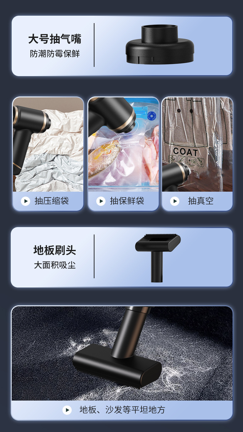 Multifunctional handheld car vacuum cleaner household wireless vacuum cleaner large suction blowing suction integrated dust collector dust remover
