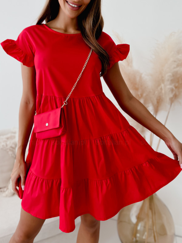 Regular Fit Fit Type Solid Color Pattern Summer Season Wholesale Women'S Fashion Solid Color Daily Round Neck Short Sleeve A-Line Skirt