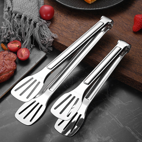 304 stainless steel three-line food clips, thickened food clips, barbecue barbecue clips, bread clips, steak clips, food clips