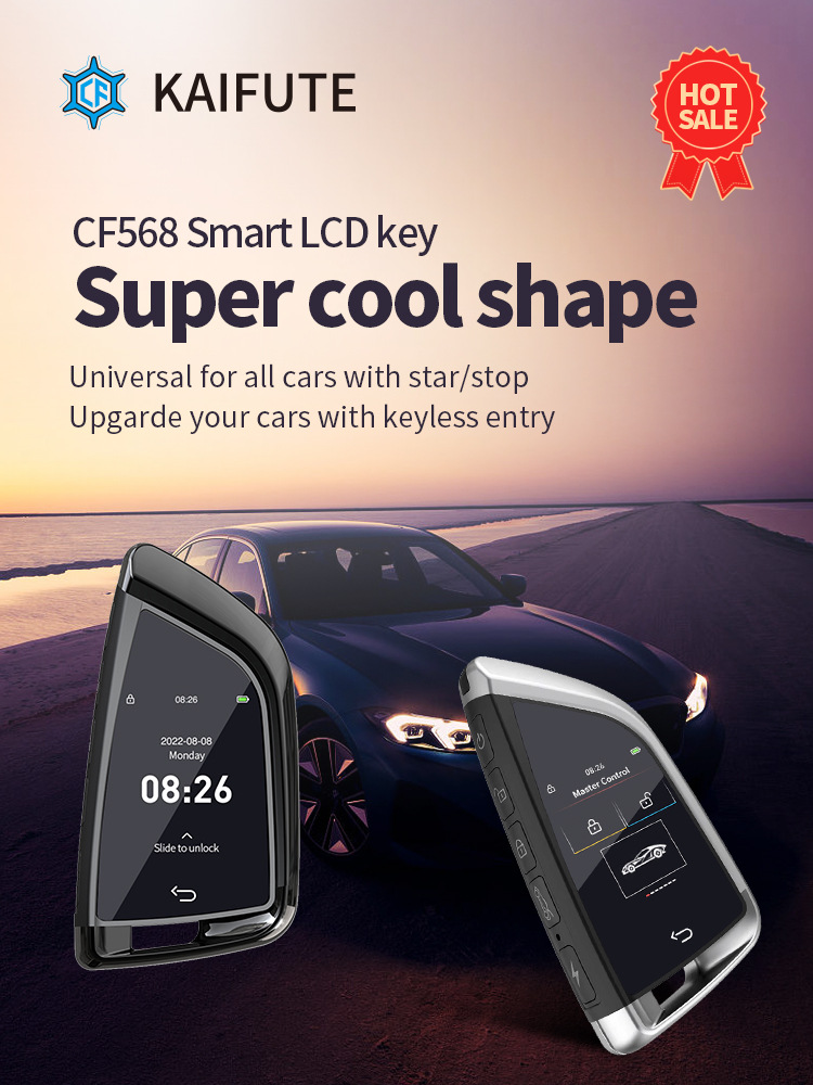Blade-Style Touch-Screen Smart Lcd Key Obd Comfortable Entry Ultra-Long Standby Non-Destructive Installation Modified Car Key
