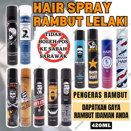 OEM Мужской спрей для укладки Натуральный и долговечный спрей для волос Стильный профессиональный спрей