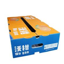 定制PE钙塑箱沃柑砂糖桔橙子周转箱防潮中转运输箱水果蔬菜包装箱
