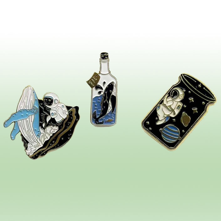 Personalidad transfronteriza Ropa de astronauta Broche Aleación Accesorios decorativos Insignias Moda Hombres y mujeres Accesorios de alfileres de dibujos animados