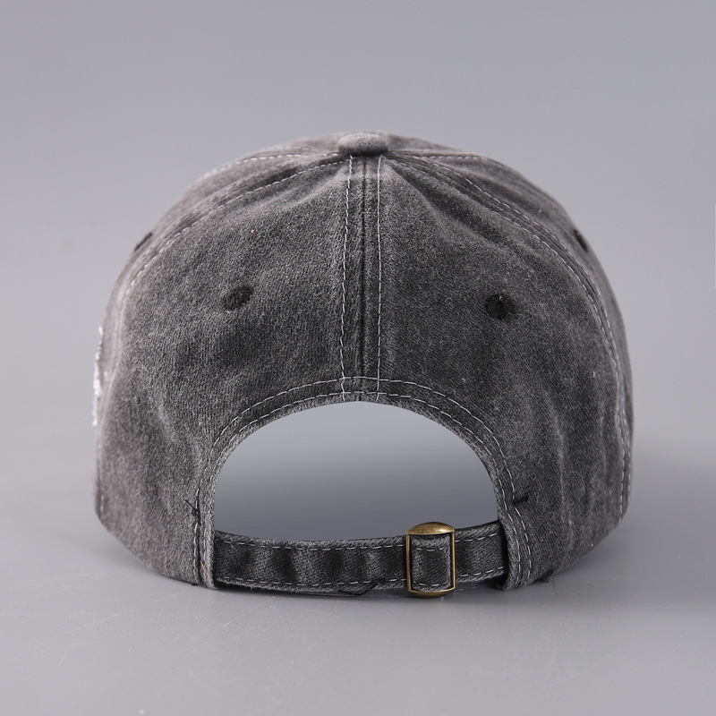 Berretto da baseball con toppa personalizzata del 1985 di vendita calda, classico berretto a becco d'anatra lavato in puro cotone ricamato_voghion.com