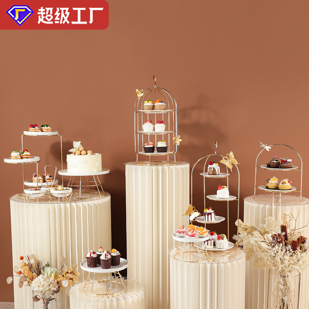 Wedding entertainment afternoon tea combination set multi-layer…