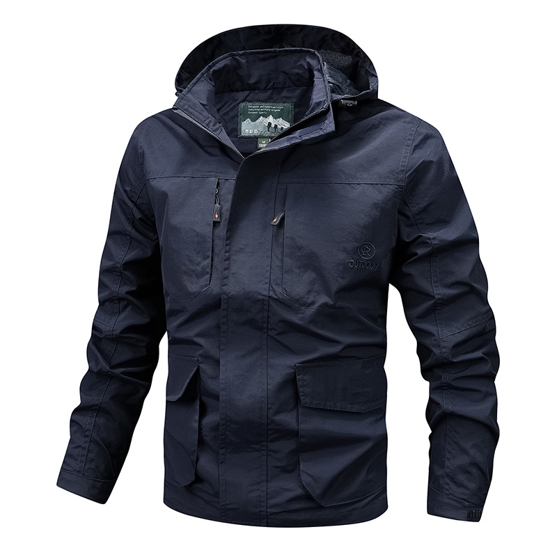 Chaqueta de trabajo de estilo americano para hombres primavera y otoño al aire libre vestir para hombres 2024 nueva primavera suelta tendencia de hombre superior