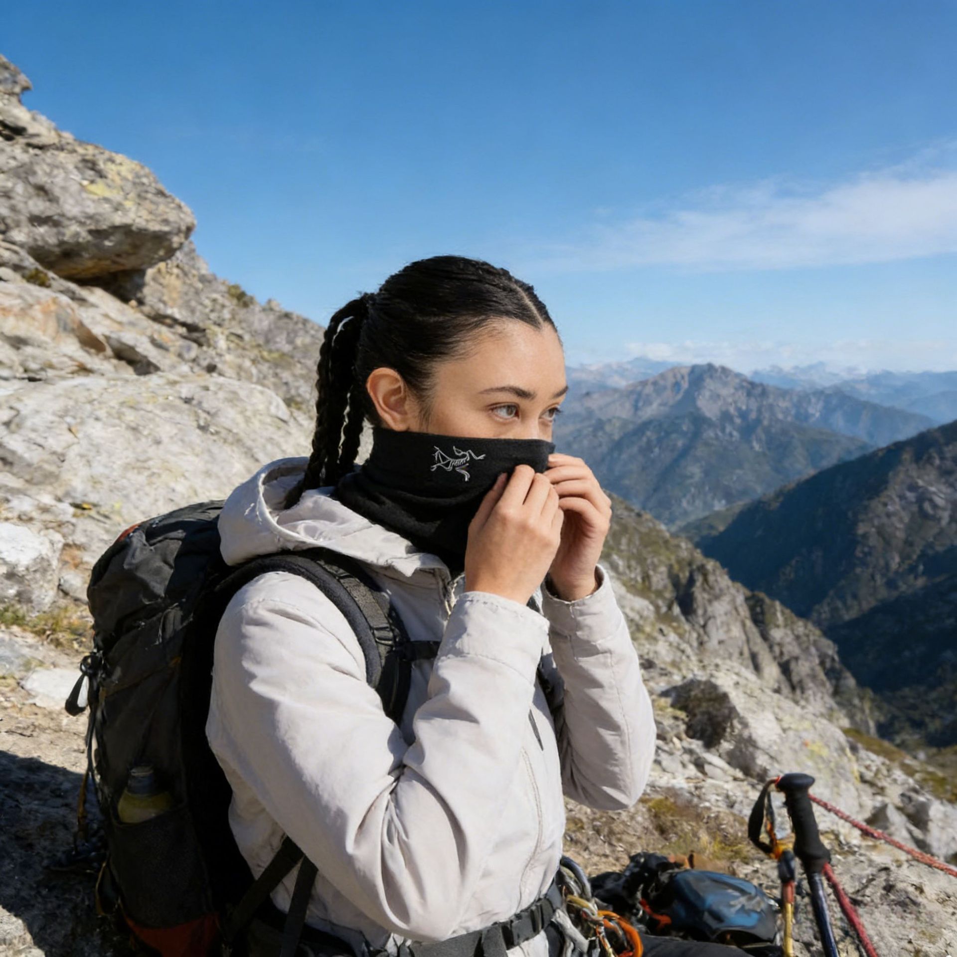 Birdhouse Autumn and Winter Warm Cycling Mask Outdoor Sports Mountaineering Windproof Neck Gaiter for Men and Women Thickened Sweat-Absorbing Neck Cover