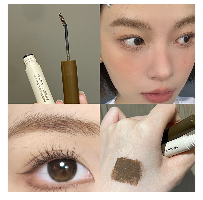 HERORANG's natural and ingenious eyebrow dyeing cream makes each eyebrow distinct and naturally three-dimensional. Wild eyebrows are long-lasting and less likely to smudge across borders undefined