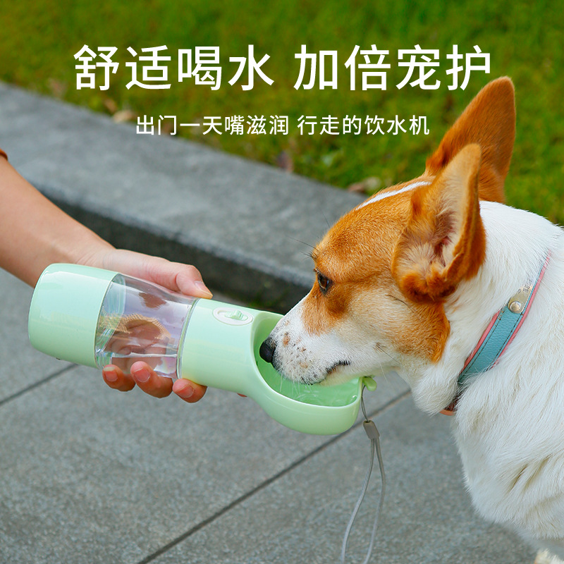 Pet walking taza al aire libre perro fuera de viaje portátil perro tazón de agua de gran capacidad taza de comida al por mayor