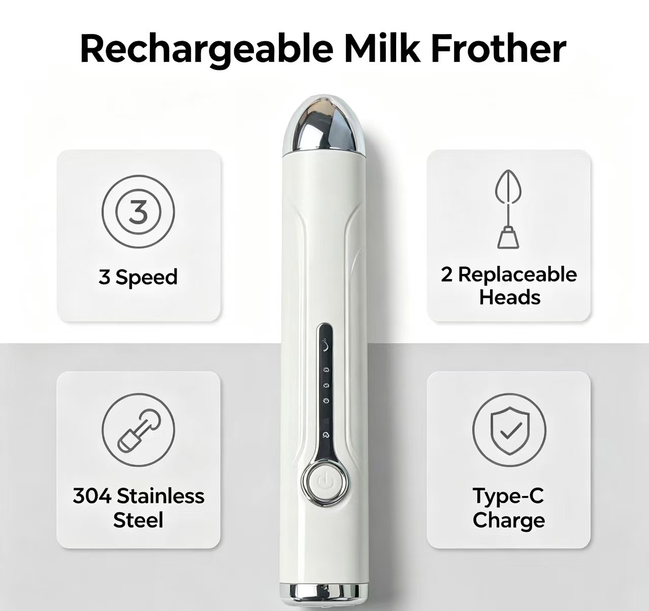 Cross-border bestselling electric egg beater milk frother coffee foamer whisk milk mixer cordless egg beater