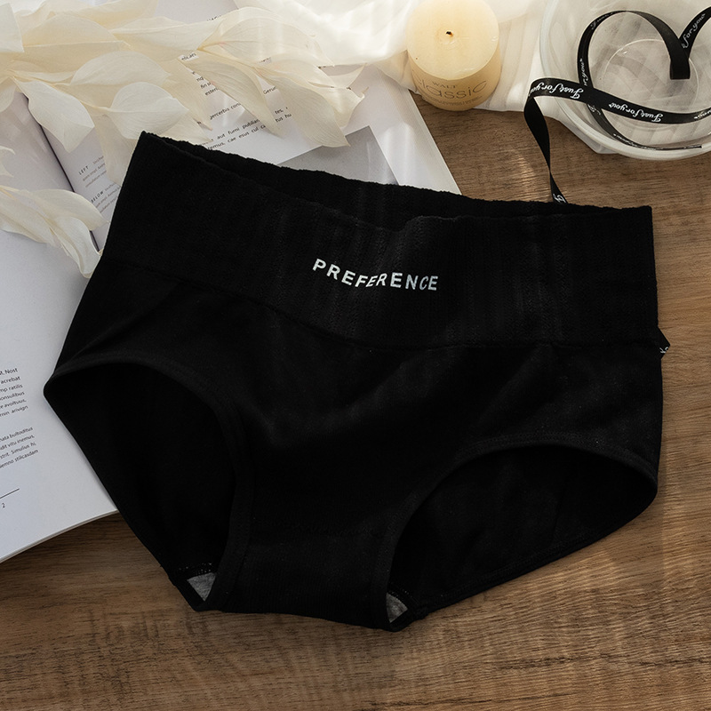 Ropa interior de mujer Verano de cintura media algodón antibacteriano inferior entrepierna triángulo de niña pantalones cortos cabeza sin costuras estilo deportivo ropa interior de niña