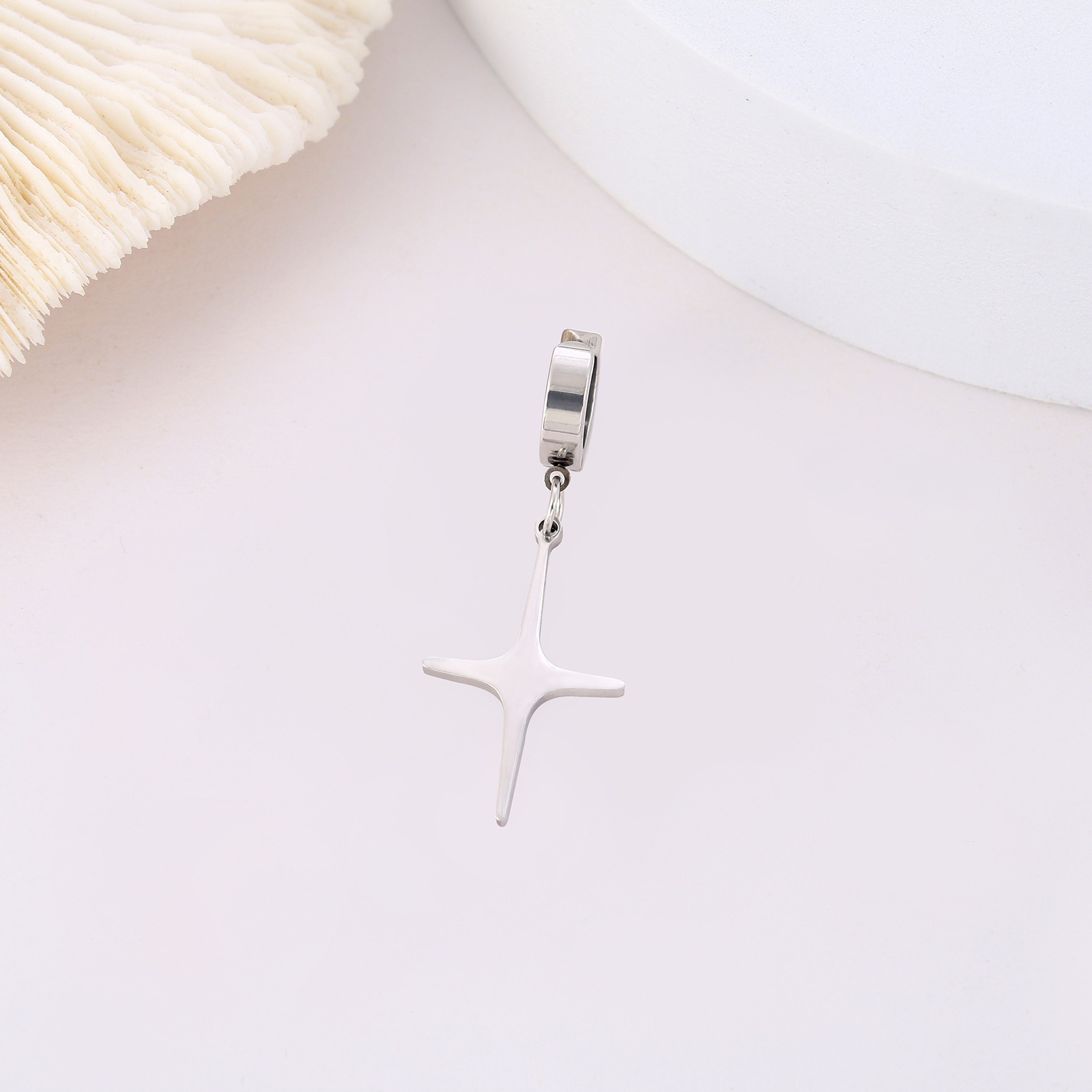 4g Weight 304 Stainless Steel Ear Needle Material Earrings Classification 1 Piece, 1 Pair Quantity Street Occasion 304 Stainless Steel Material Cross Pattern Unisex Gender Casual Style Handmade Craft Casual Cross Stainless Steel Plating Ear Clips 1 Piece 1 Pair 7