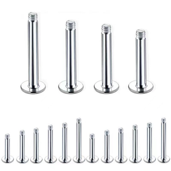 universal changeable lip piercing stainless steel