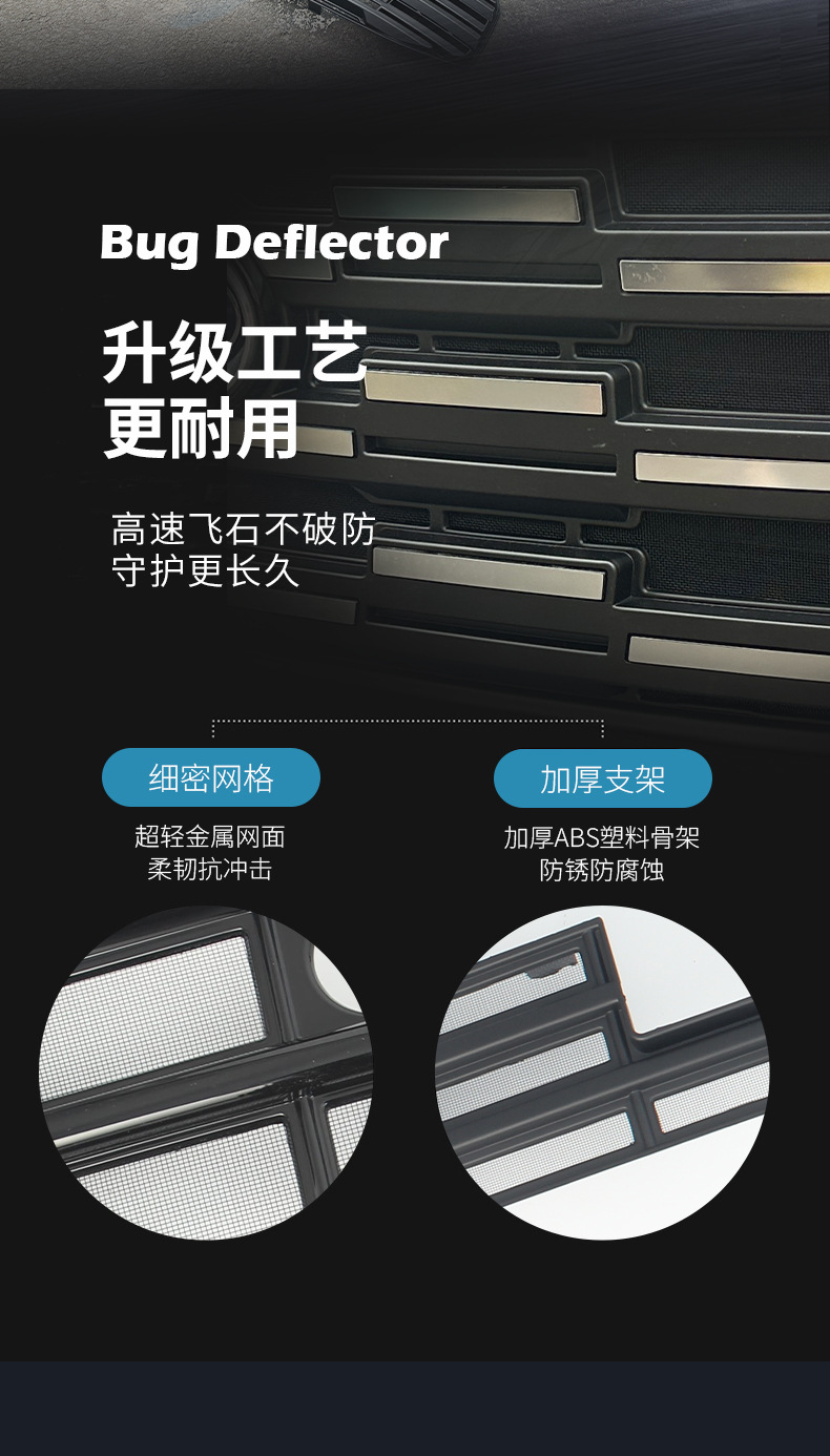 23-26 Ford Edge L anti-insect net grille front radiator protective cover clip special accessories modification supplies