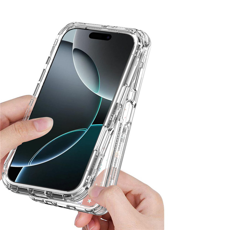 新款使用iPhone17 Pro Max透明手机壳XS Max炫影亚克力四角防摔壳