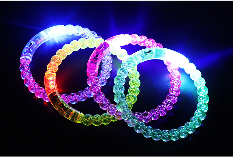 Acrílico Luminoso Led Colorido Pulsera Pequeño Juguete Joyería 1 Pieza Al Azar display picture 2