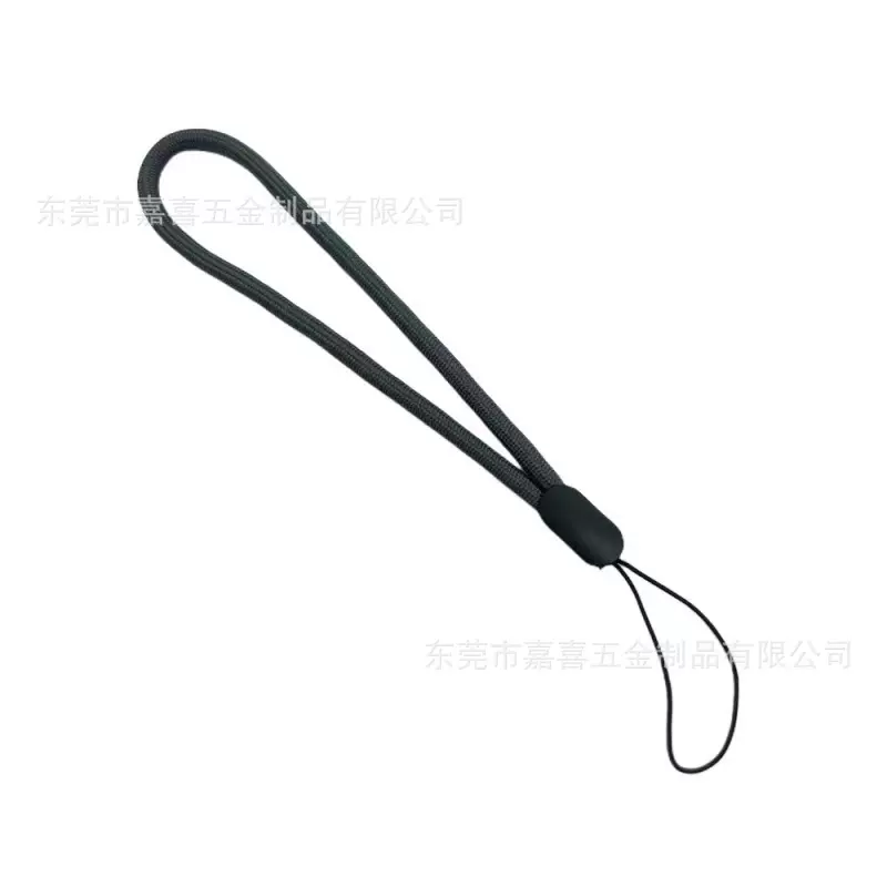 新款简约手机挂绳尼龙短款纯色手机链手腕纯色挂件制品挂片手绳