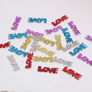 Блестящие наклейки Love 2 5 см для DIY и заколок