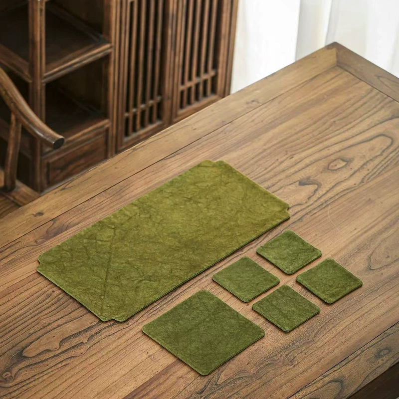 Окрашенный галстуком двухсторонний чайный коврик для впитывания воды