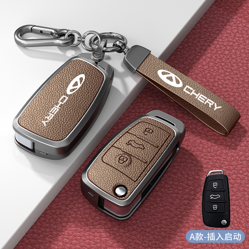 유형 A, 삽입 시작, 카키색 아연 합금 쉘 + 하드웨어 핸드 스트랩