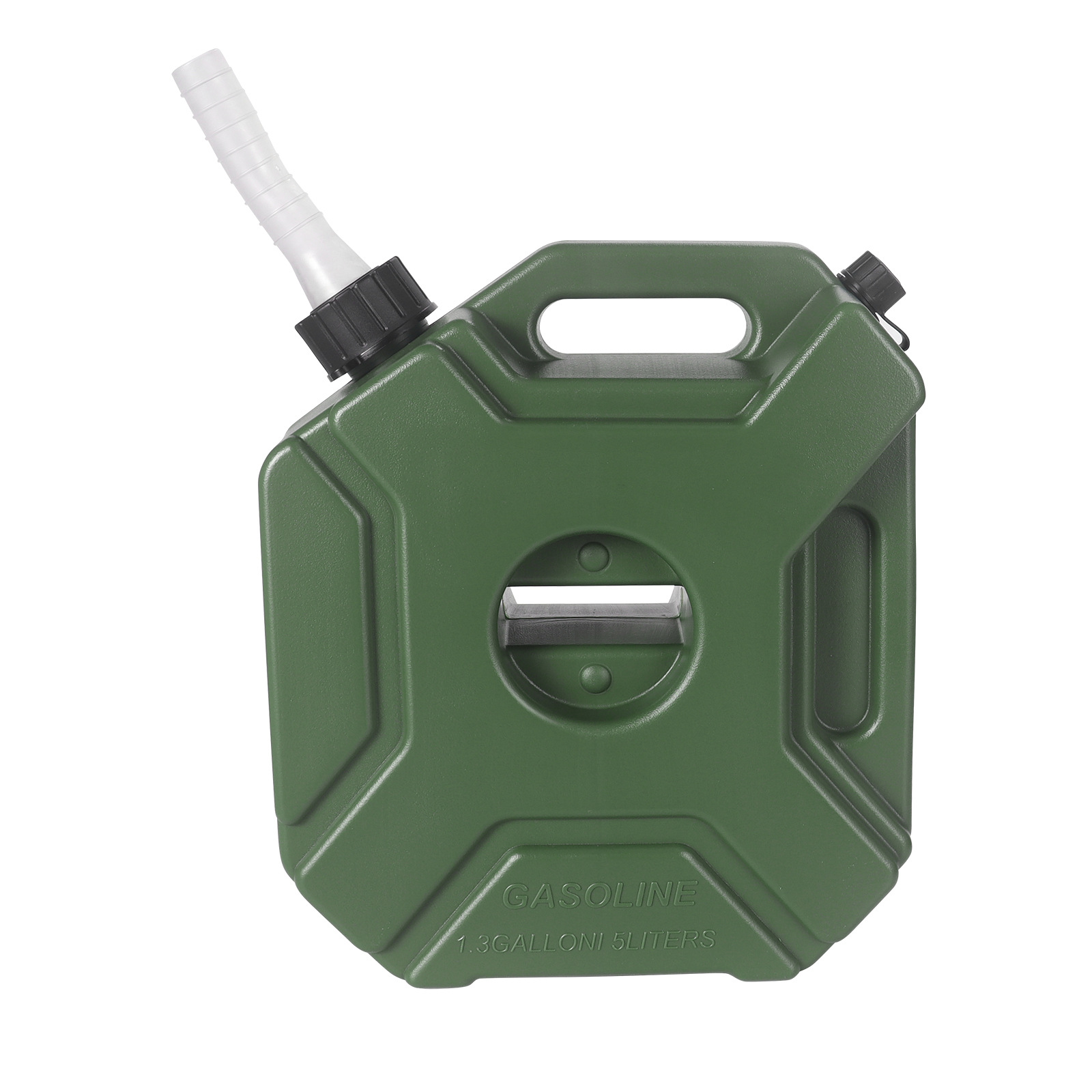 Motuoche – 5L Portable Thickened Fuel tank - 5l-oil-can-army-green-without-lock