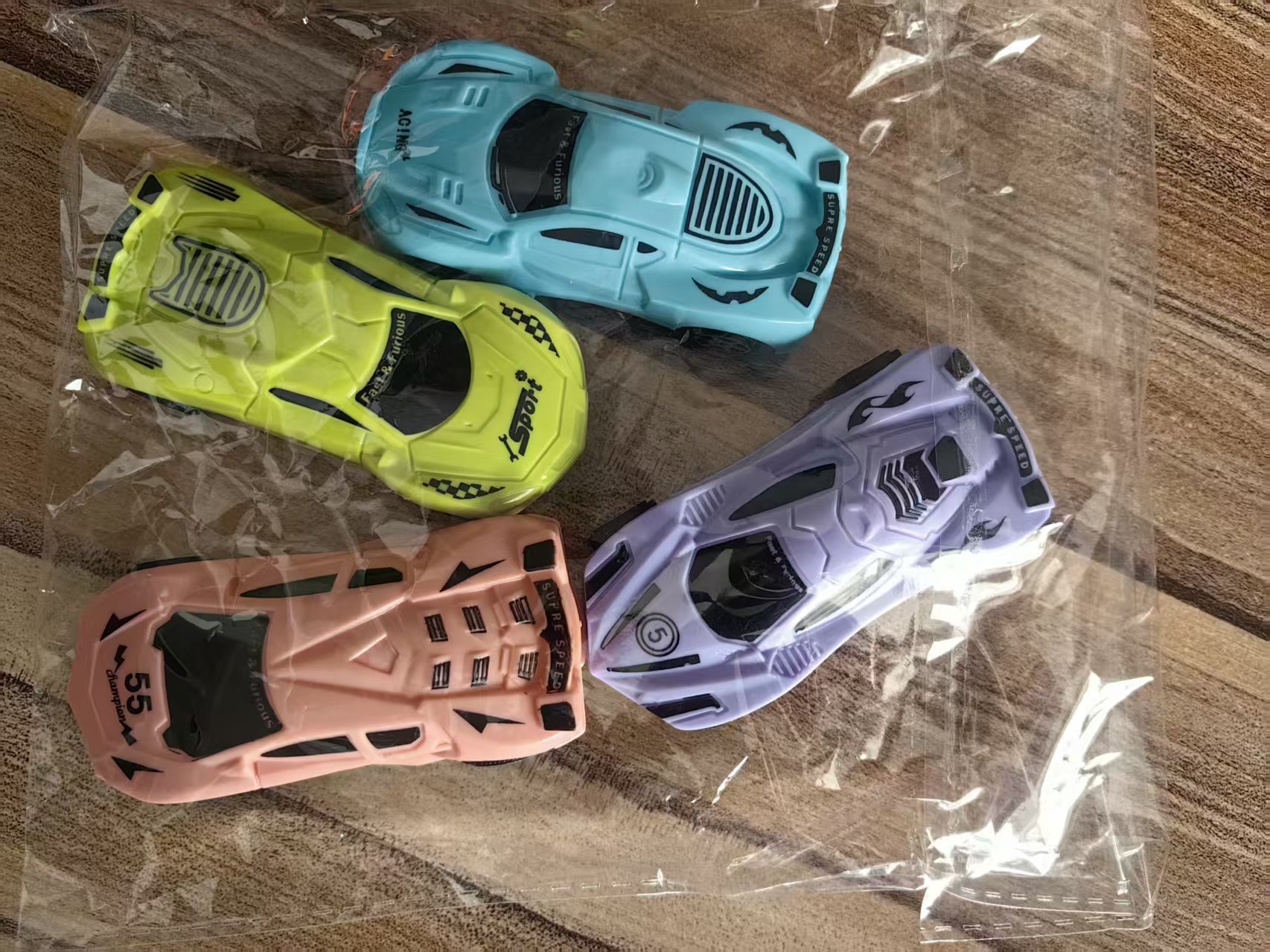 Bolsas OPP - 8.6CM de plástico gran coche de carreras 4