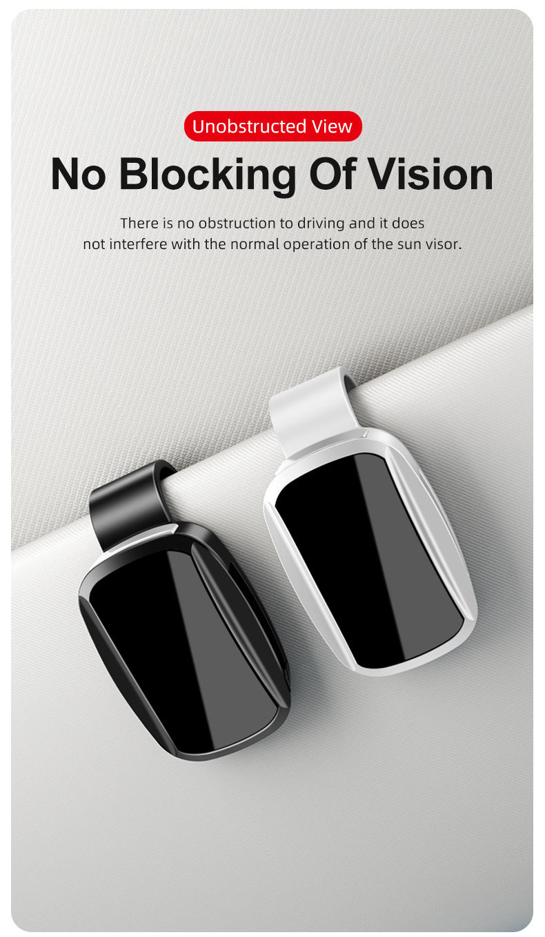 Cross-Border Standard Car Glasses Clip Logo Optional Car Glasses Holder Clip Logo Bracket Car Glasses Holder Wholesale