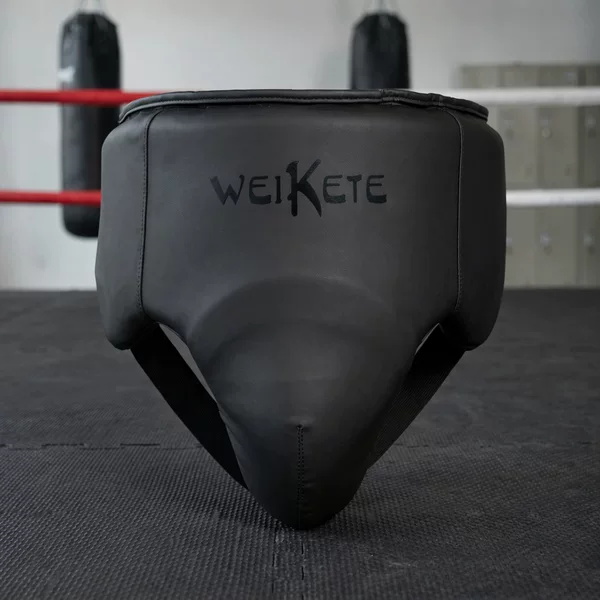 Men's Protective Groin Guard for Boxing, Sanda, Muay Thai Training and Competition, Professional Thickened Version with Stable Support