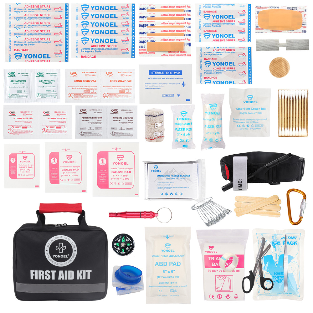 Cross-Border Foreign Trade Portable Medical Accessories First Aid Kit Outdoor Travel Car Home Emergency Kit Waterproof First Aid Kit