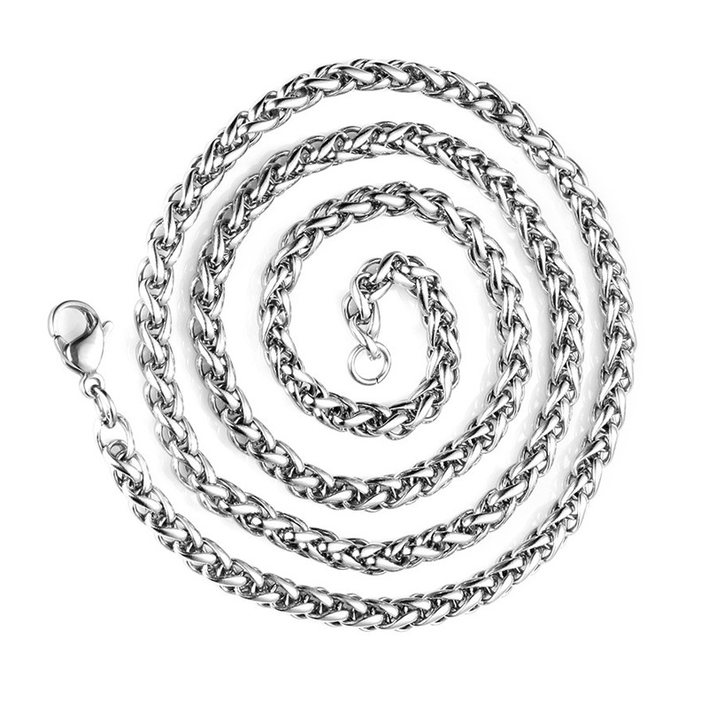 Collier chaîne panier de fleurs en acier inoxydable mixte_voghion.com