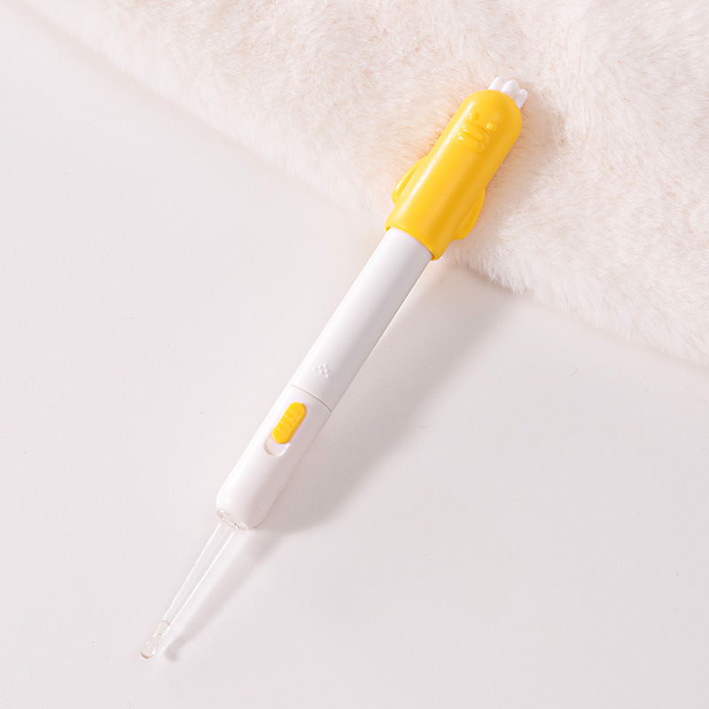 Limpiador de oídos infantil con luz, diseño de dibujos animados y lupa, un buen herramienta para la limpieza de oídos, limpiador de oídos visual.