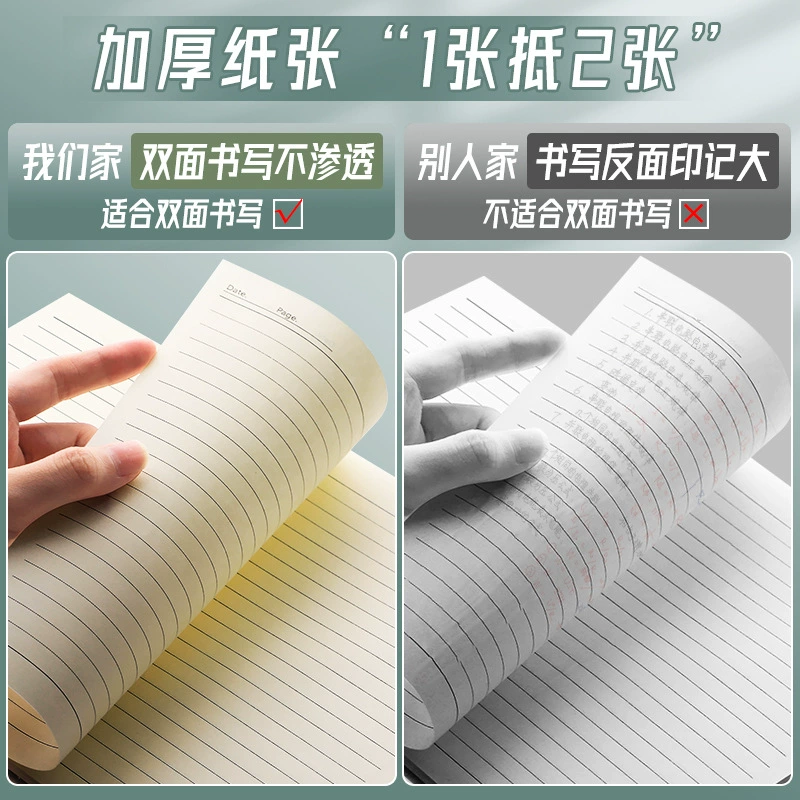 Толстая катушка книга тетрадь ПП книга прозрачная студент постмагистрант постмагистрант маленькая сетка B5 Керноль дневник толстый