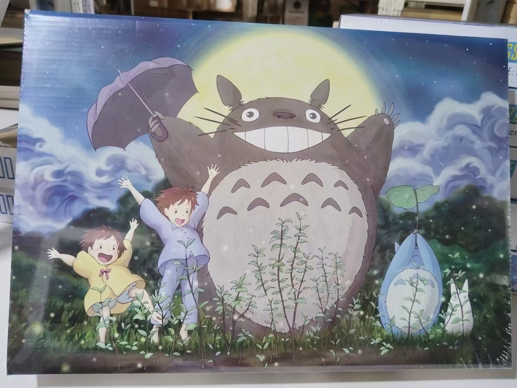 1000 unidades rompecabezas de papel dibujos animados paisaje alta dificultad cerebro quema juego juguetes educativos noche mercado puesto suministro