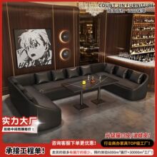 ktv沙发卡座工业风酒吧清吧包厢靠墙转角l型u型餐厅商用桌椅