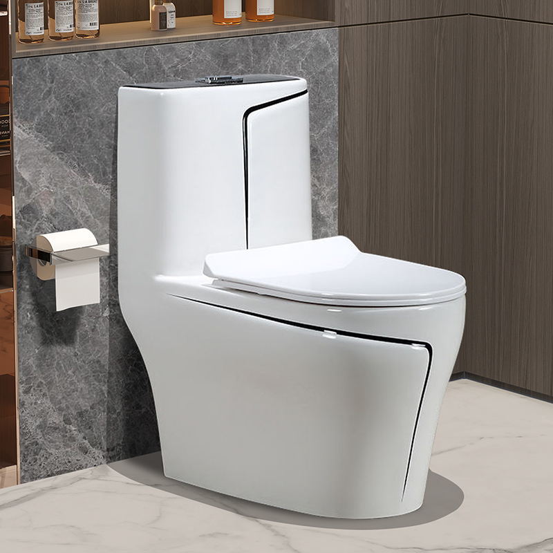 Household toilet, small-sized sitting toilet, large-diameter silent water-saving, super vortex siphon anti-odor, colored ceramic sitting toilet undefined