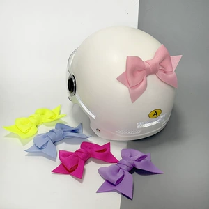 Electric Motorcycle Helmet Decoration Ears Bows Sponge Quick Release