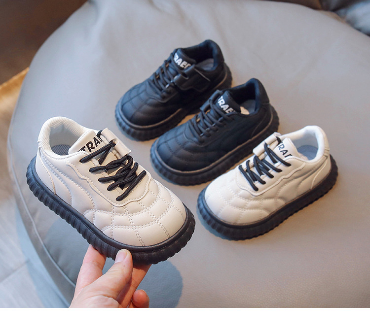 Classmate girls sports shoes autumn new children's casual shoes women's boys shoes white black_voghion.com