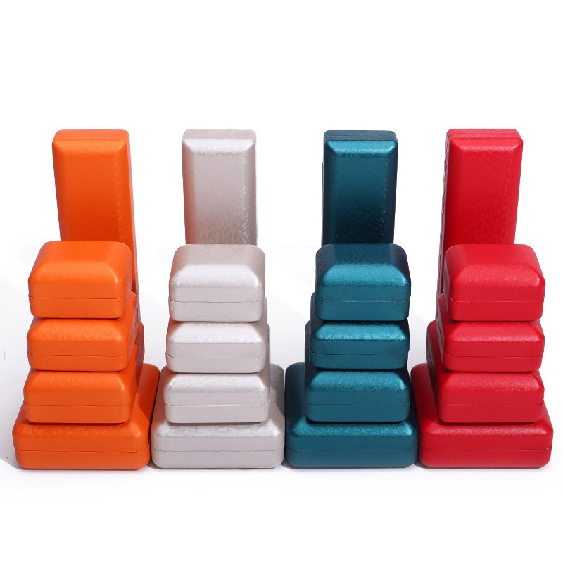 Caja de Cuero PU para Joyas de Cuero PU para Embalaje de Joyas y Anillos image 4