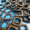 Square plastic beads, accessory, 21mm