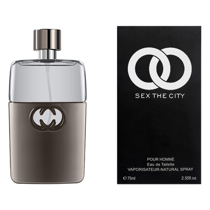 Cross-border Brand Guilty Black Black Guilai Men's Cologne Fresh Wood Sandalwood Eau De Toilette 75ml