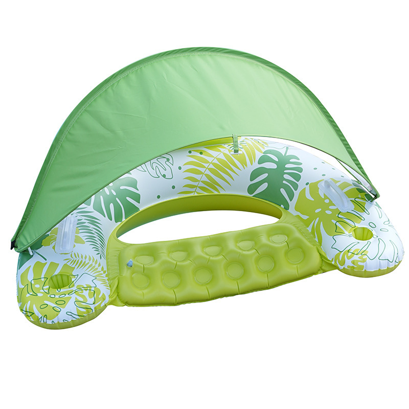 Transfronterizo spot piscina inflable flotante fila plegable agujero redondo al aire libre cama flotante para adultos y niños colchones flotantes al por mayor