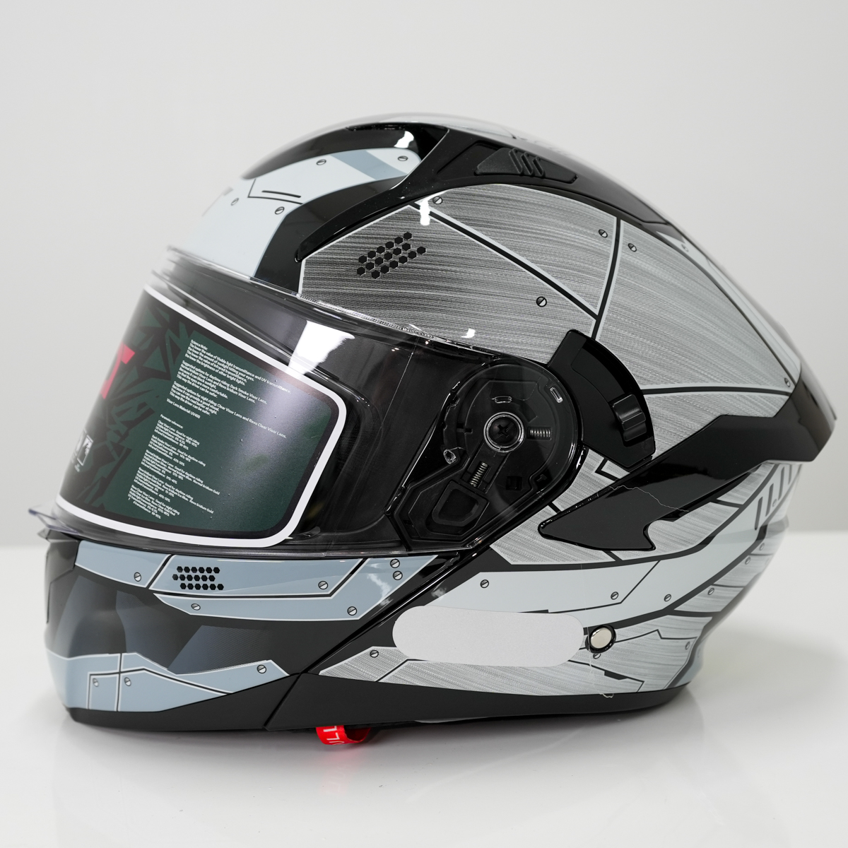 Flip-Up Motorcycle Helmet with Double Visor