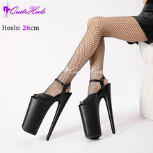 26cm超高跟性感T台模特走秀水台超细高跟网红同款时尚高跟凉鞋女