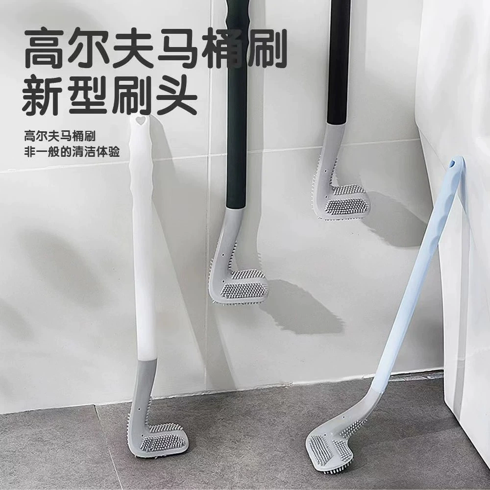 Гольф силиконовый без мертвого угла длинная ручка унитаз щетка 2025 новая бытовая туалет для чистки туалета