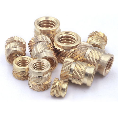 Octagonal roller copper nut 1/4 hot melt nut, plastic shell embedded into copper insert M2M3M4M5M6M8M10
