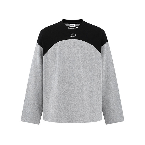 Autumn Japanese retro long-sleeve with a round collar