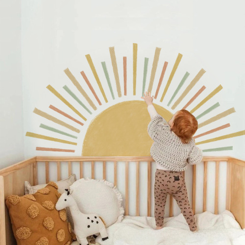 Bulk Bohemian Arch Sun Sticker Self-Adhesive Living Room Bedroom Decor Cross-border Wall Sticker