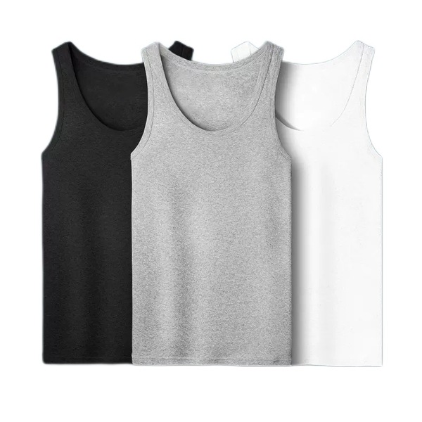 Cotton summer sports base T-shirt sleevless